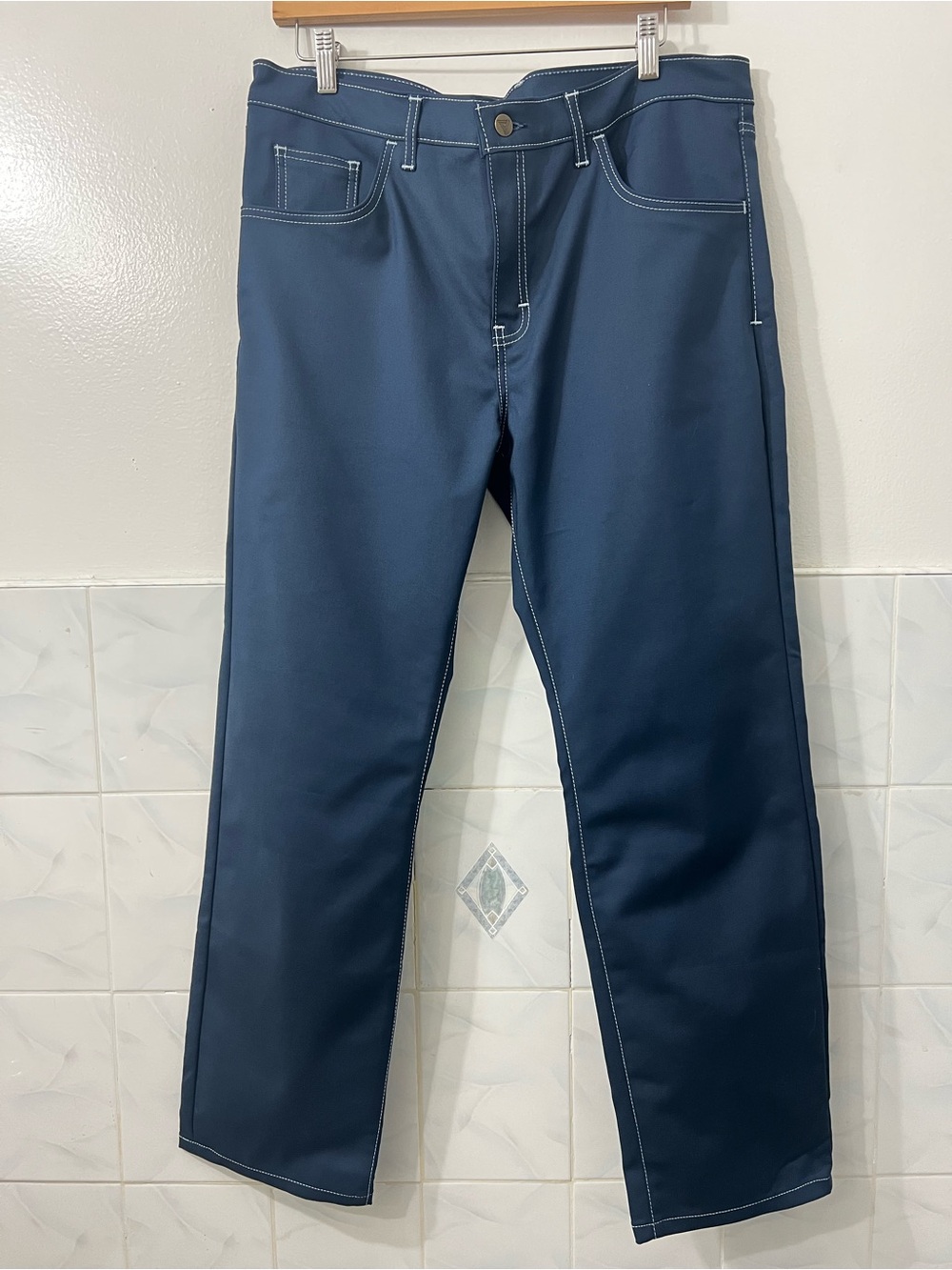 Blue Delta Custom Pants Men 36x29 5 Pocket Straight Performance Stretch Capsule